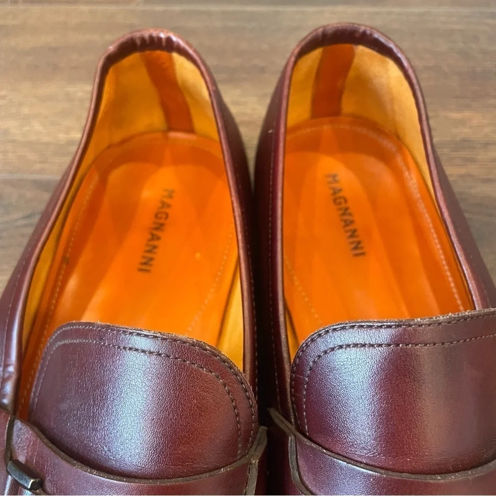Magnanni Men's Brown Leather Dress Shoes Size 11.5